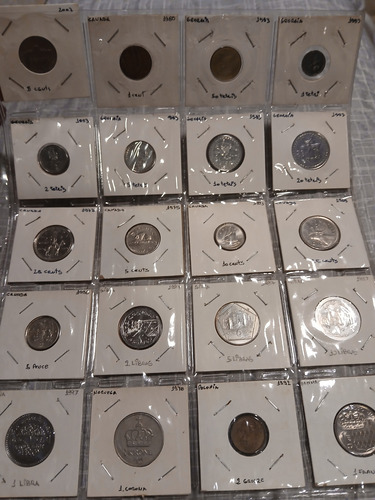 Lote 20 Monedas De 7 Paises (Usado)