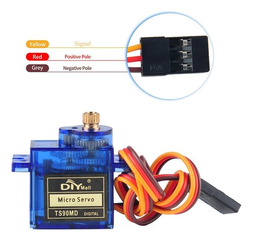 Ts90md 0.32 Oz Micro Full Metal Gear Digital Servo 270 Grado