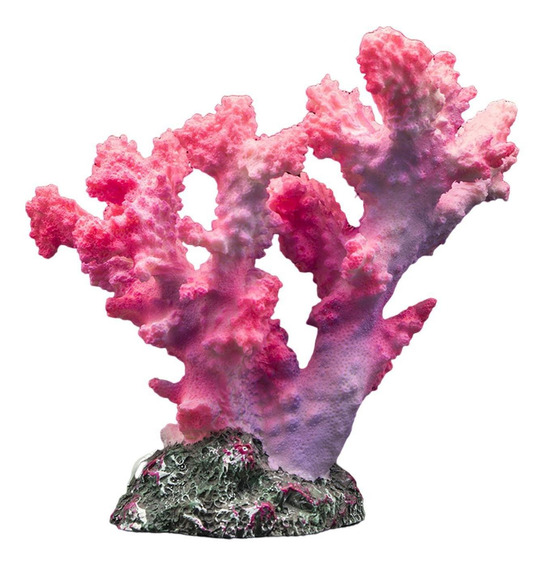 Pecera Paisajismo Estatua De Arrecife De Coral Rosa 