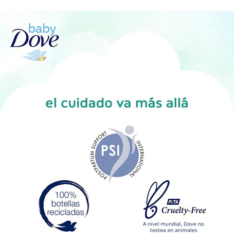Baby Dove Jabón Corporal Pies A Cabeza Piel Sensible 400ml