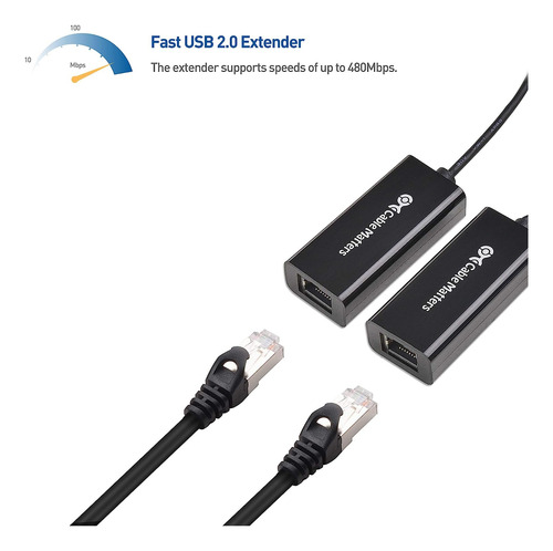 Extensor Usb A Traves De Ethernet El Cable Funciona Con Adap