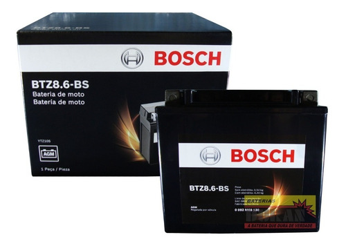Imagem 1 de 4 de Bateria Moto Bosch Btz8.6-bs 8,6ah 12v Bmw S 1000rr Honda Cb