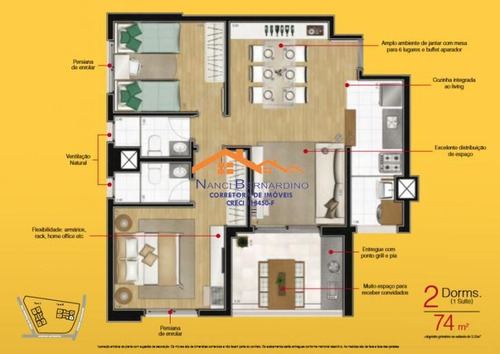 Imagem 13 de 15 de Apartamento Class Vila Augusta 2 Dormitórios Sendo 1 Suíte - 19908