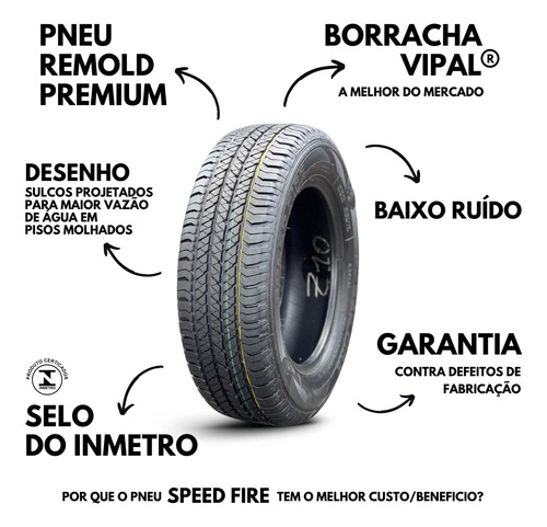 Kit 2 Pneus 215/65r16 Aro16 Speedfire Remolde Vipal Garantia