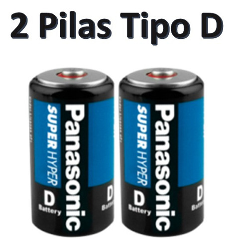 Pilas Panasonic Tipo D Manganeso - Pack De 2 Unidades