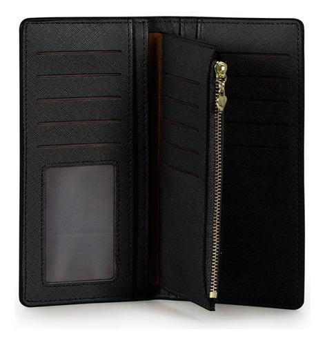 2 Billeteras De Mujer Vesta Negra Y Azul Carven