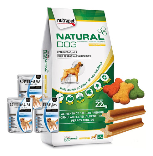 Alimento Natural Dog Perro Adulto Todos Los Tamaños 22kg