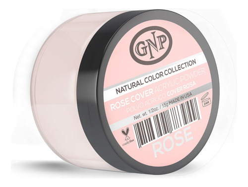 Polvo Acrílico Cover Gnp Rose 15gr. Color Rosa pálido