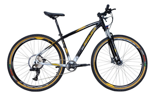 Bicicleta Aro 29 12v - Rino Escape 1x12 Hidraulico K7 11/50 Cor Preto/Prata Tamanho do quadro 17