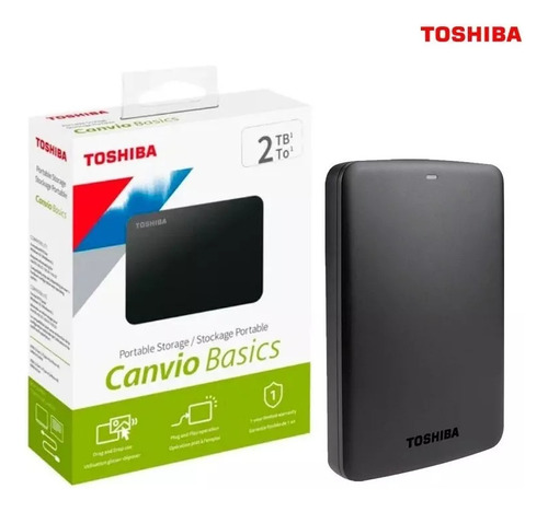 Disco Duro Externo 2tb Toshiba Canvio Basics Usb 3.0