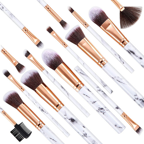 Conjunto De Pincéis De Maquiagem Duaiu Com 15 Peças De