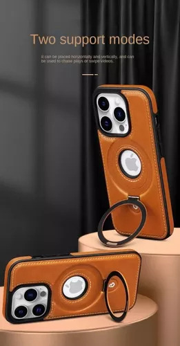 Adequado Para Iphone15pro Case Business Couro Genuíno 2024 A
