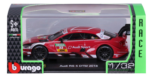 Auto Bburago Race 2018 Audi Rs 5 Dtm 2018 A Escala 1:32 Rojo