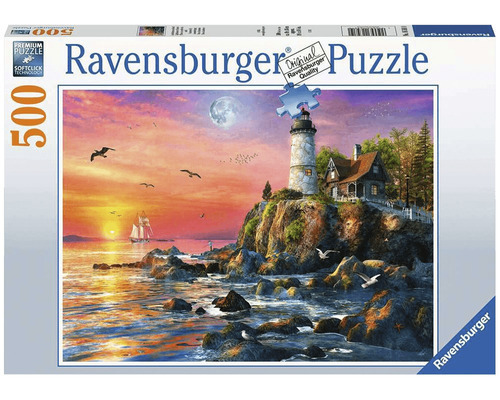 Ravensburger 16581 Lighthouse At Sunset Puzzle De 500 Piezas