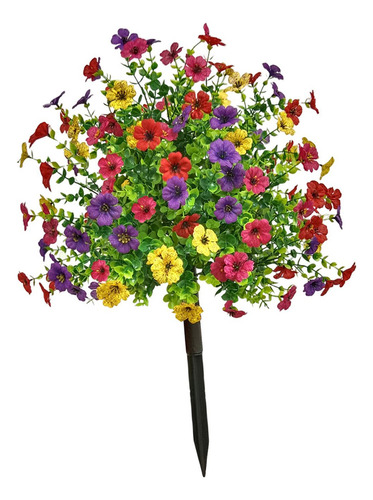 Estaca De Flores Artificiales Para Jardín, Reutilizable,