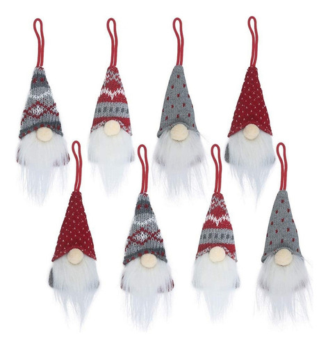 8 Unidades Para Adornos Árbol Navidad Gnomos, Coración Vacac