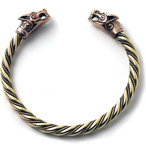 Brazalete Vikingo En Bronce Macizo Art 166