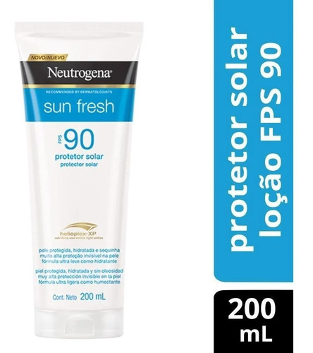 Protetor Solar Neutrogena Sunfre Fresh Fps90 200ml