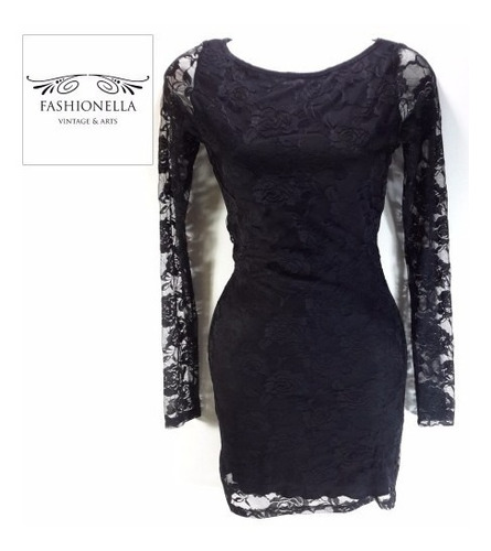 Vestido Encajes Shasa -fashionella- S T9y1 T9y0 T9y2