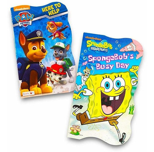 Nickelodeon Del Niño Del Bebé De Mesa Libros - Juego De 2 (d