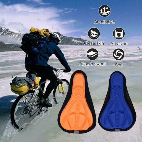 Funda De Asiento Bike 3d Dle, Almohadilla Cómoda Y Transpira