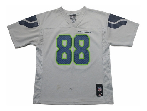 Camiseta Seattle Seahawks Nfl Talle L Niño N72 -