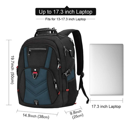 Newhey Mochila Para Computadora Portátil De 17 Pulgadas Moch