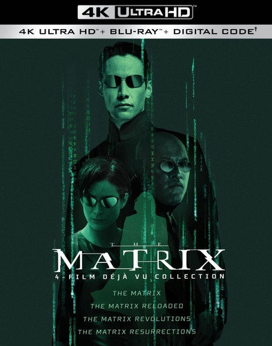 4k Ultra Hd + Blu-ray Matrix Deja Vu Collection / 4 Films