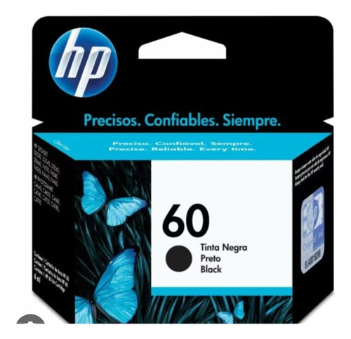  Tintas Hp 60 Black 2unidades X Pack