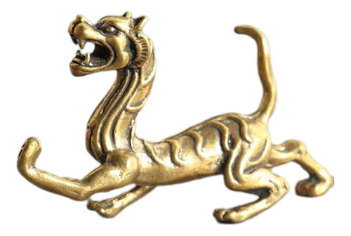2 Estatua De Latón Feng Shui, Escultura China En Miniatura