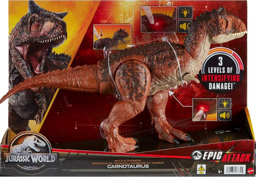 Jurassic World - Carnotaurus Epic Attack ! Original Mattel