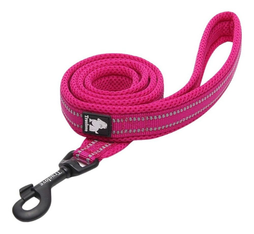 Correa Para Perros Reflectante Truelove Fucsia Talla L