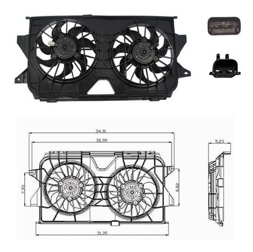 Motoventilador C/aspas Voyager Caravan Town Country 3.3 3.8