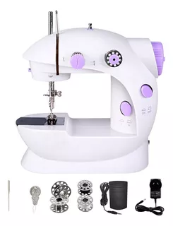 Maquina De Coser Electrica Portatil Libercam RCOS-02 Mini Puntadas Color Blanco