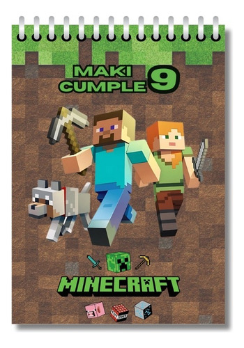 Libretitas Anotadores Souvenir De 10x14 Por 10 Minecraft