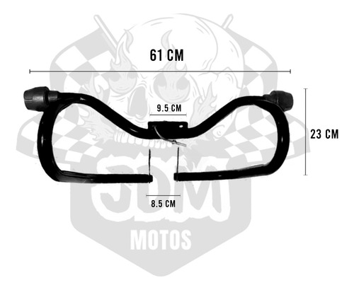 Slider Reforzado Mach Para Moto Hero Ignitor 125 Cc