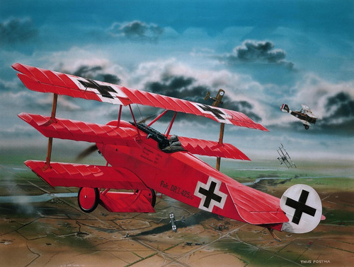 Avion Revell Fokker Dr.i  Richthofen Barón Rojo Maqueta 1:28