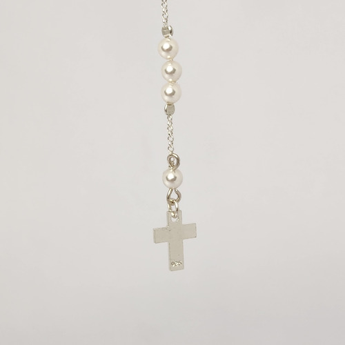Joya Exclusiva Con Perlas Cristal Y Plata 925 Único Diseño White