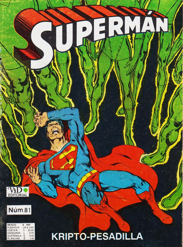 Comic Superman # 81 Kripto - Pesadilla Cómic Chico ( 1989 )