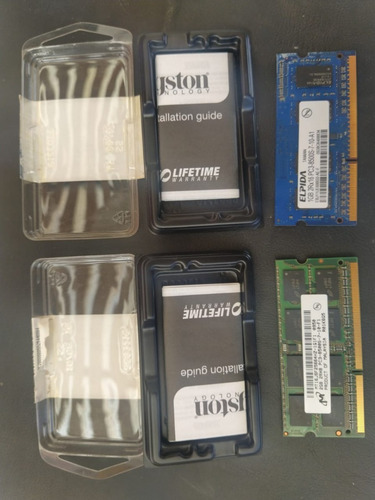 Memorias Ram Ddr3 Sodimm Notebook - 2 Gb + 1 Gb