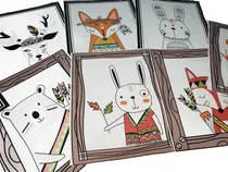 Comprar Pack Paños Tela Gabardina Estampado X10 P Bordar Almohadones