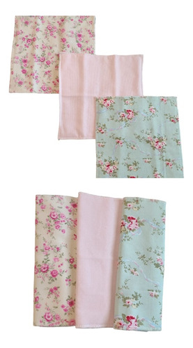 Set 3 Babitas Bebe Estampadas/lisas Con Toalla Absorbente