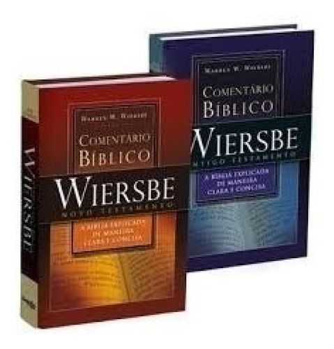 Comentário Bíblico Wiersbe 2 Volumes At E Nt Frete Grátis