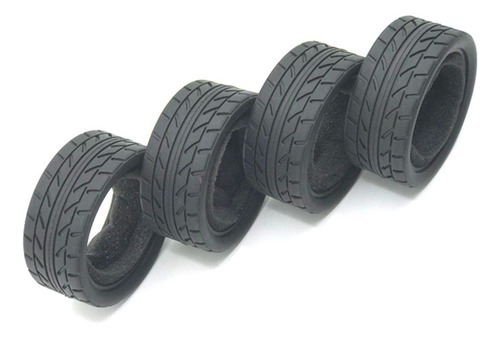 New Juego De Neumáticos De Goma Rc Buggy Diy Escala 1/18