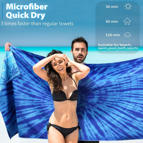 Y Toalla De Playa De Microfibra, Ligera