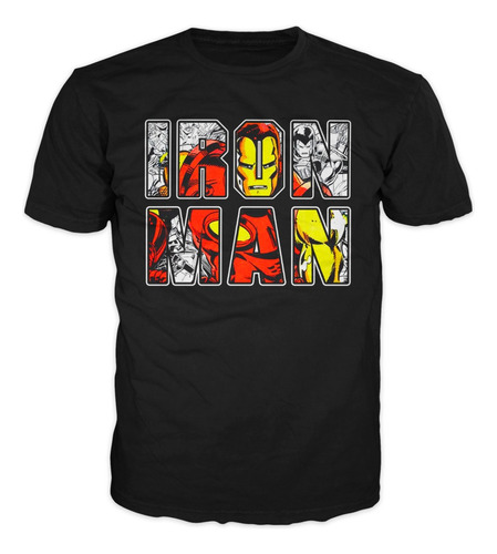 Camiseta Iron Man Marvel Superheroes Comics Niños Y Adultos