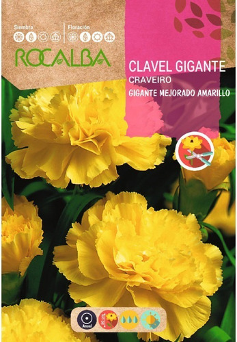 Semilla Clavel G Mejorado Amarillo Rocalba