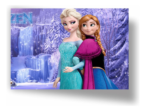 Cuadro Decorativo En Tela - Princesas- Frozen 03 (a)