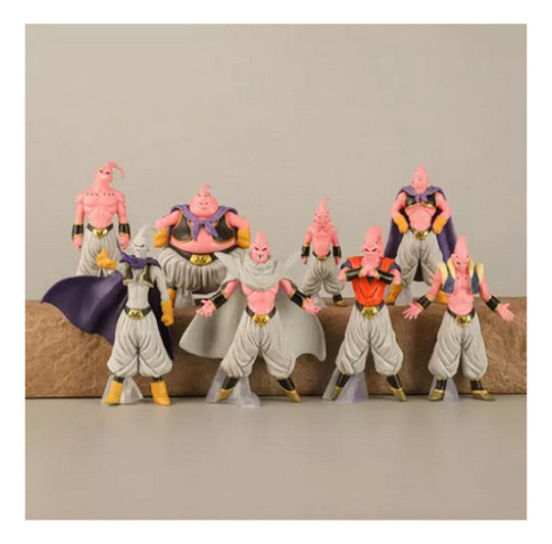 Set Figuras Majin Buu Transformaciones 8 Pzas Coleccionables (Usado)