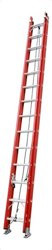 Escalera de fibra de vidrio extensible Winman 1252 roja